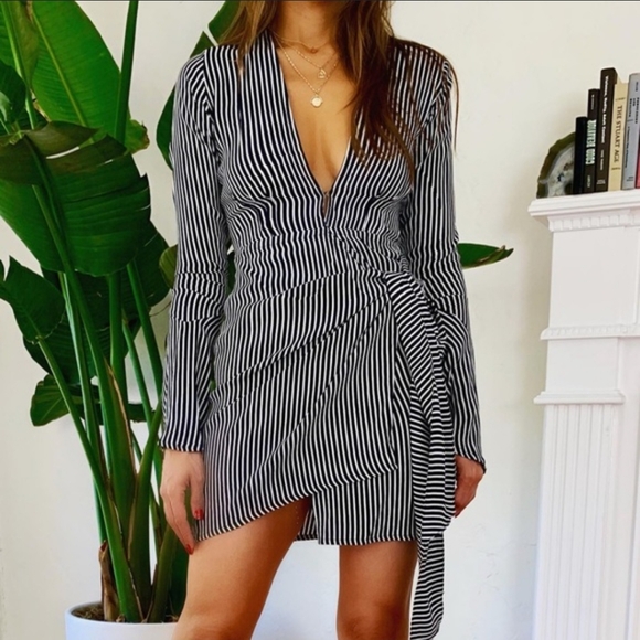 REVOLVE Dresses & Skirts - Revolve Faithful the Brand Striped Wrap Dress 2